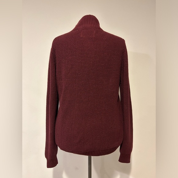 WeatherProof Vintage Merlot Henley Sweater - Size L - Picture 3 of 5